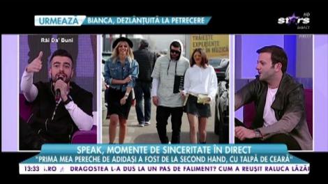 Speak a recunoscut în direct! Ea este femeia pe care o iubește!