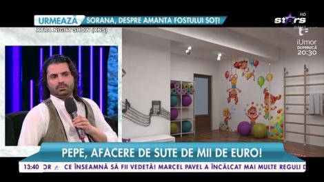 Pepe, afacere de sute de mii de euro! Artistul deschide grădiniţă pentru copiii vedetelor