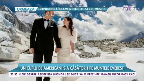 Au urcat pe muntele Everest pentru a se căsători la înălțime