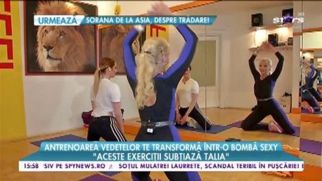 Antrenoarea vedetelor te transformă într-o bombă sexy! Zece minute de exerciții te transformă într-o vedetă!