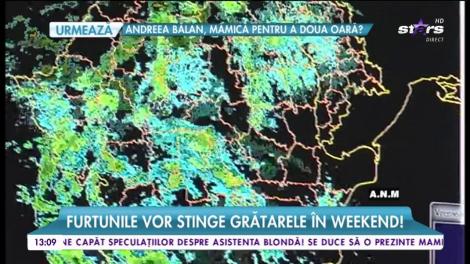 Furtunile vor stinge grătarele în weekend! Noi avertizări de vreme rea pentru următoarele zile