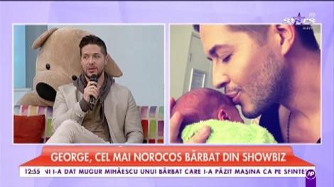 George, cel mai norocos bărbat din showbiz! De când a devenit din nou tată este în al noulea cer!