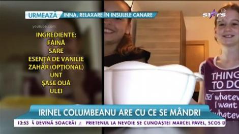 Irinel Columbeanu are cu ce se m&acirc;ndri! Micuța Irina este o gospodină desăv&acirc;rșită!