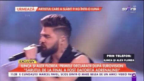 Ilinca și Alex Florea au dezvăluit secretul sărutului de la Eurovision: „Cred că e momentul ca lumea să știe. Ne-am sărutat din cauza adrenalinei!!!”