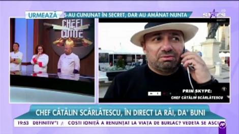 Chef Cătălin Scarlatescu: "Am stat cu Gina Pistol la plajă"