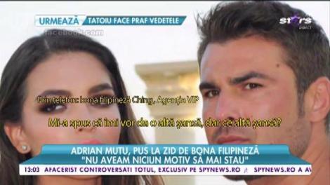 Adrian Mutu, pus la zid de bona filipineză