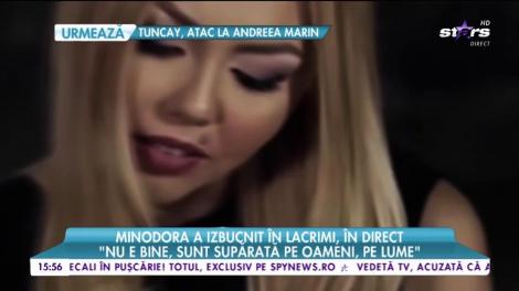 Minodora a izbucnit în lacrimi, în direct! Distrusă de durere, cere ajutor prietenilor: "Ştiu din surse sigure că Denisa nu este bine deloc. Vrea ca toată lumea să îşi amintească de ea râzând"