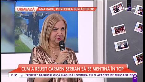 Carmen Șerban a intrat la dietă: ”Am aurncat toată mâncarea din casă!”