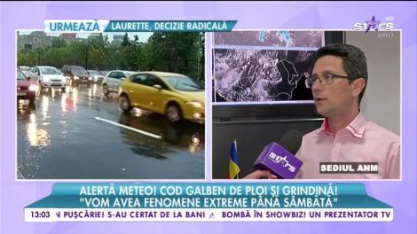Alertă meteo! Cod galben de ploi şi grindină! Ce ne aşteaptă &icirc;n următoarele zile