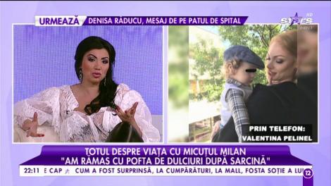 Valentina Pelinel îşi pregăteşte fiul pentru prima prezentare de modă! Cum reacţionează Milan când vede o poză cu Cristi Borcea