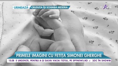 Simona Gherghe este cea mai fericită mămică şi are o fetiţă de nota 10! Vedeta a făcut publică prima fotografie cu micuţa, Ana Georgia