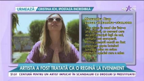 Alexandra Stan, tratată ca o regină la nunta unor indieni putred de bogaţi
