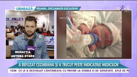 Delia Antal a născut cu o lună întârziere! A refuzat cezariana și nu a respectat indicațiile medicilor!