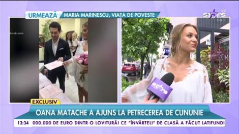 Oana Matache a ajuns la petrecerea de cununie! S-a căsătorit &icirc;n urmă cu puțin timp!
