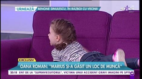 Oana Roman: ”Marius și-a găsit un loc de muncă”