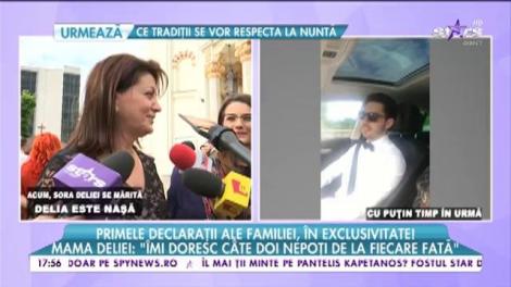 Gina Matache, mama Deliei: ”O să fiu cea mai fericită bunică!”