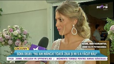 Delia și sora sa, Oana, în cel mai frumos moment! Însărcinată în două luni, mireasa le-a dat emoții invitaților prezenți la nuntă