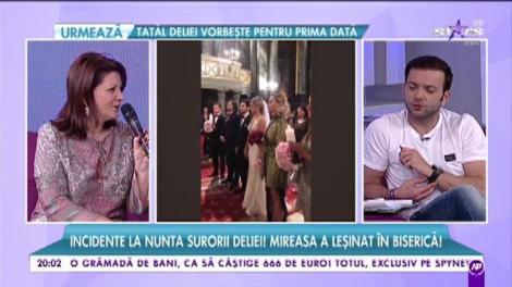 Incidente la nunta surorii Deliei! Mireasa a leșinat în biserică
