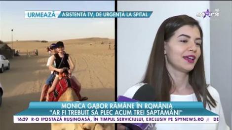 Lovitură de teatru. Monica Gabor renunţă la America şi se restabileşte în România?