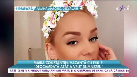 Maria Constantin încearcă să-i dedice cât mai mult timp băieţelului ei, Codruţ!