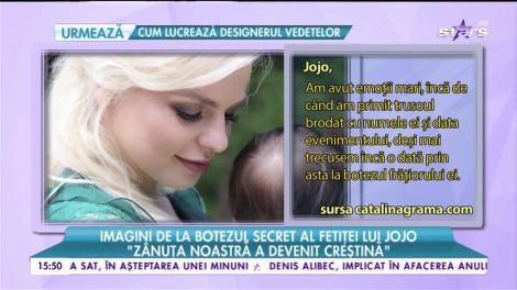 Imagini de la botezul secret al fetiței lui Jojo! Petrecerea a fost cu tematică italiană!