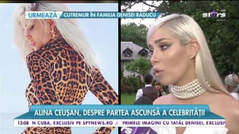 Alina Ceuşan, despre partea ascunsă a celebrităţii