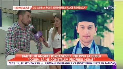 Andrei și Alex Iordănescu: "Dorim să ne construim propriul nume"