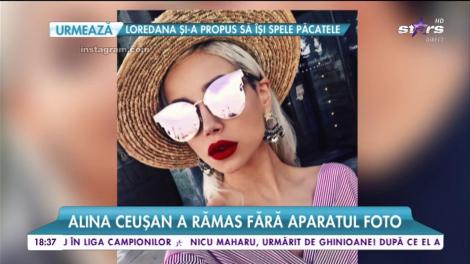 Alina Ceuşan a rămas fără aparatul foto
