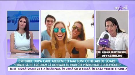 Ochelarii de soare pot duce la probleme grave de vedere!