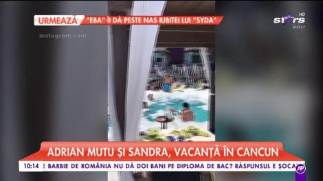 Adrian şi Sandra Mutu, vacanţă de vis în Cancun