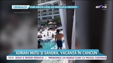 Adrian Mutu şi Sandra, vacanţă în Cancun