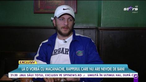 Macanache, rapperul care nu are nevoie de bani: "Dacă vrei să slăbești, e bine să mergi pe șantier"