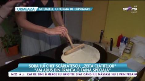 Sora lui Chef Scărlătescu, "Zeița Clătitelor"! "Am mai multe tipuri de aluat și rețete de clătite!"