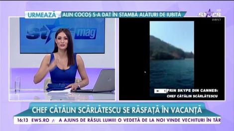 Chef Cătălin Scărlătescu se distrează în vacanță! Unde a fugit să gătească celebrul bucătar!