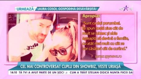 Cel mai controversat cuplu din showbiz, veste uriaşă! Cum l-a făcut amanta să plângă de fericire!