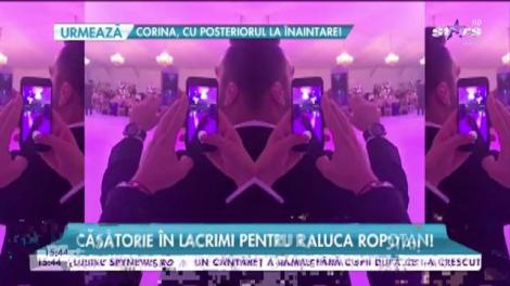 Căsătorie în lacrimi pentru Raluca Ropotan! Fiica lui Ogică nu s-a mai putut abține!