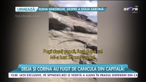 Delia și Corina au fugit de canicula din Capitală! Artistele o ţin din vacanţă în vacanţă