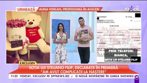 Steliano Filip a devenit tătic pentru prima dată: "Fetița a primit nota 10 la naștere"