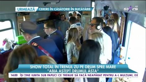 Show total în trenul ZU, în drum spre mare! Sute de oameni au plecat spre Forza ZU!