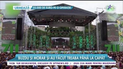 Cel mai mare concert al anului, întrerupt de furia naturii. Buzdu şi Morar şi-au făcut treaba până la capăt