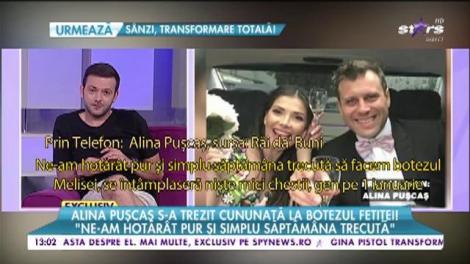 Surpriză uriaşă pentru Alina Puşcaş la botezul fetiţei!
