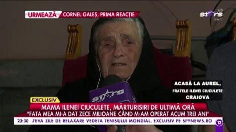 Mama Ilenei Ciuculete: ”L-am întrebat pe Cornel cu cât a vândut vila și nu a vrut să-mi spună”