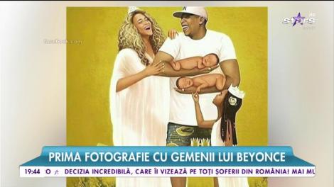 Prima fotografie cu gemenii lui Beyonce