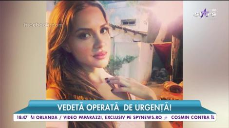 O vedetă de la noi a fost operată de urgenţă! Medicii i-au scos doi litri de sânge din burtă!