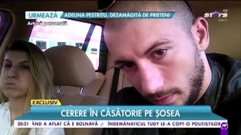 Cerere în căsătorie pe șosea! Metodă care te scoate din anonimat