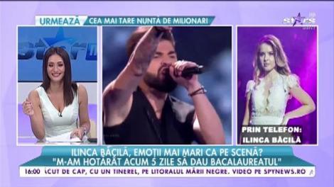Ilinca Băcilă, emoții mai mari dec&acirc;t pe scenă? "M-am hotăr&acirc;t acum 5 zile să dau Bacalaureatul!"