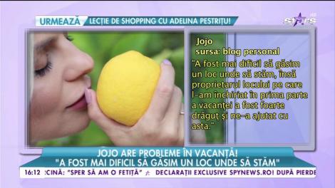 Jjojo are probleme în vacanţă!