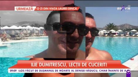 Ilie Dumitrescu învârte femeile pe deget. Fostul mare fotbalist a cucerit o brunetă pe care o răsfaţă aşa cum ştie el mai bine