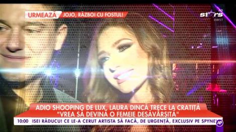 Adio shooping de lux, Laura Dincă, iubita lui Cristian Boureanu, trece la cratiță