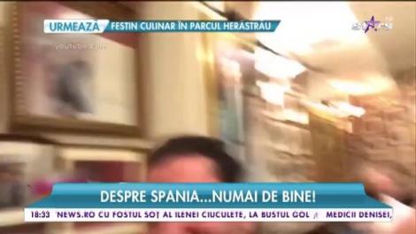 Cum s-a distrat Smiley la Madrid! C&acirc;ntărețul este un adevărat gurmand!